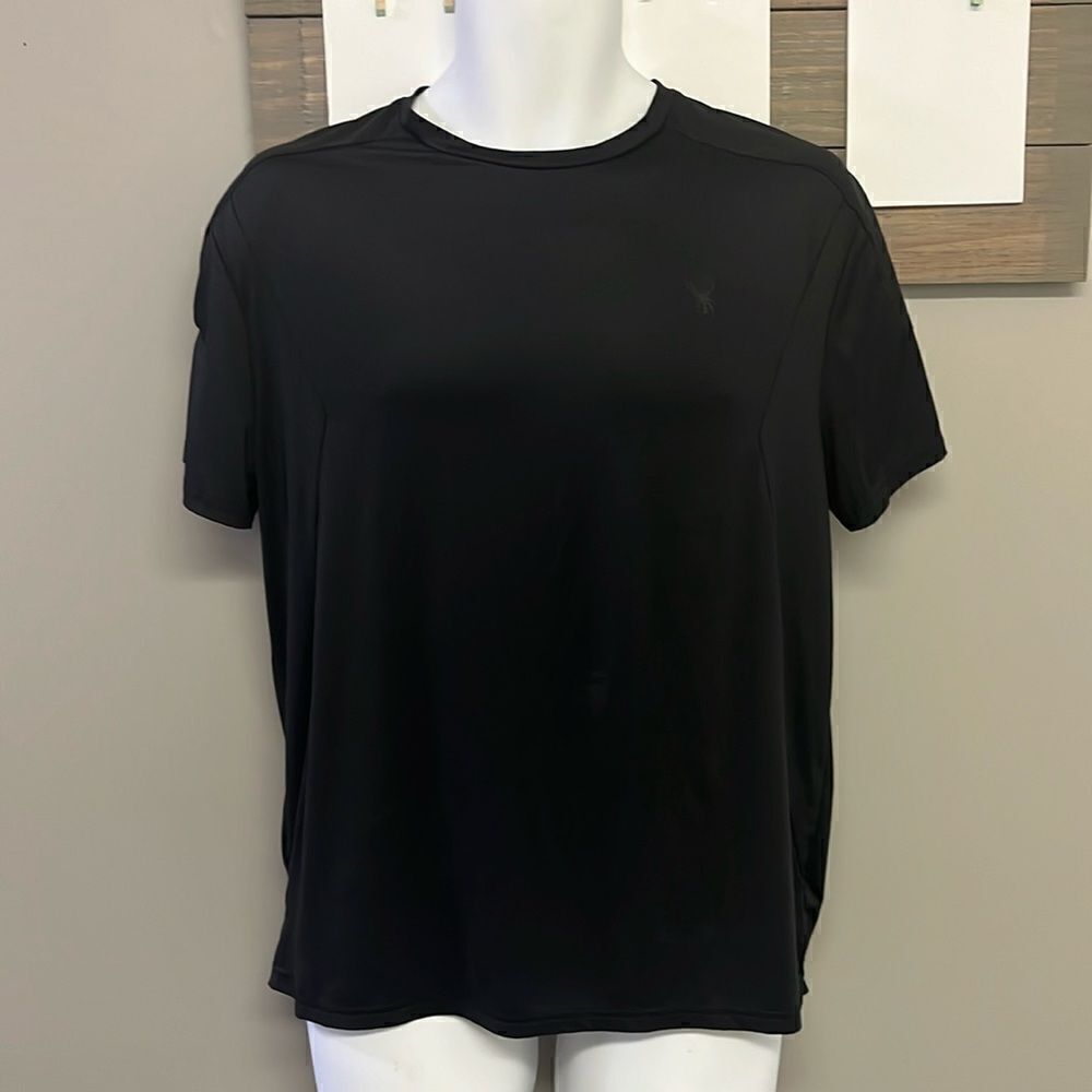 Spyder Active Men’s ProW=B Black Short Sleeve Shirt with Mesh- Medium